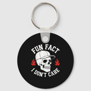 Porte-clés Drôle Fun Fact Je ne me soucie pas Squelette Sarca