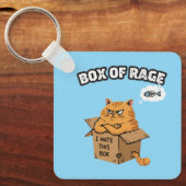 Porte-clés Drôle Grumpy Cat | Boîte de Rage | Je déteste cett (Recto)