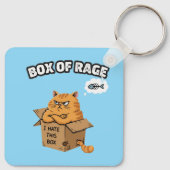 Porte-clés Drôle Grumpy Cat | Boîte de Rage | Je déteste cett (Dos)