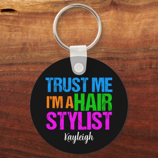 Porte-clés Drôle Hair Styliste (Recto)