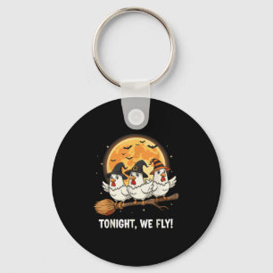 Porte-clés Drôle Halloween sorcières de poulet Broomstick Sok