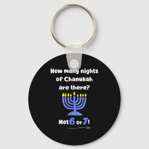 Porte-clés Drôle Hanukkah 67 Mème Professeur Combien de nuits