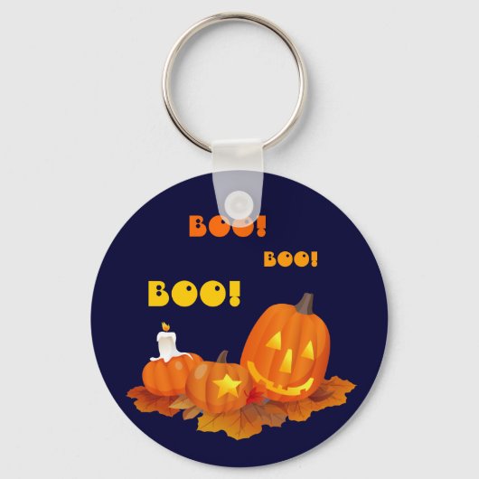 Porte-clés Drôle Jack O'Lanterns Cadeau Halloween (Recto)
