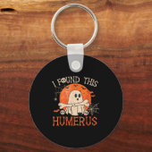 Porte-clés Drôle J'Ai Trouvé Cet Humerus Boo Ghost Halloween (Recto)