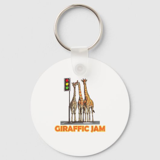 Porte-clés Drôle Jam de la Giraffe de Pun (Recto)