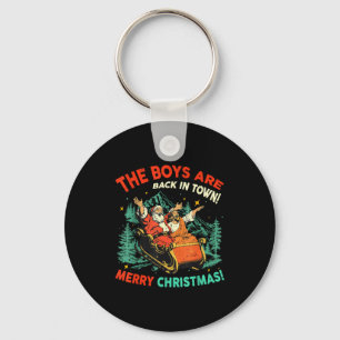Porte-clés Drôle Jésus Santa The Boys Are Back In Town Joyeux