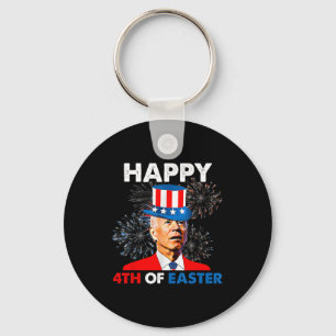 Porte-clés Drôle Joe Biden 4 juillet Joyeux 4 de Pâques États