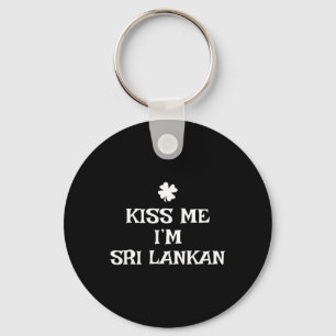 Porte-clés Drôle Kiss Me I'm Sri Lankan St. Patrick's Day Lan