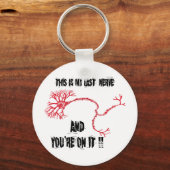 Porte-clés Drôle Ma Dernière Nerve (Recto)