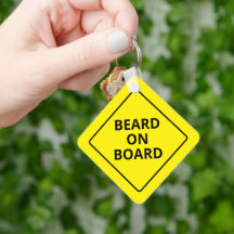 Drôle mâle de la barbe de prudence à bord papa de
