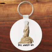 Porte-clés Drôle Meerkat debout (Recto)