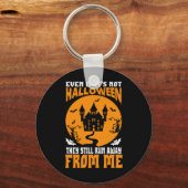 Porte-clés Drôle même si ce n'est pas Porte - clé d'Halloween (Verso)