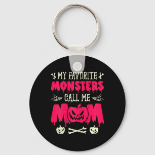 Porte-clés Drôle Mes Monstres Favoris Appelez-Moi Maman Hallo