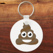 Porte-clés Drôle mignon Poop Emoji (Recto)
