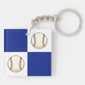 Porte-clés Drôle Modèle photo de baseball (Dos)