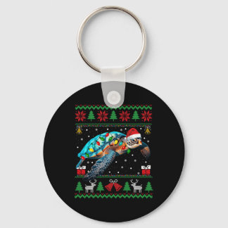Porte-clés Drôle Moins moche Noël Sweater Animaux Lumières No