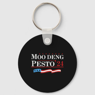 Porte-clés Drôle Moo Deng Pesto 24 Penguin Ba