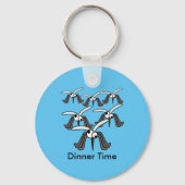 Porte-clés Drôle Mosquitoes Dîner Heure (Recto)