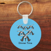 Porte-clés Drôle Mosquitoes Dîner Heure (Recto)