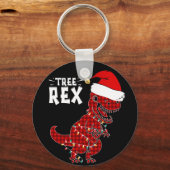 Porte-clés Drôle Noël Dinosaur Arbre Rex Porte - clé (Recto)