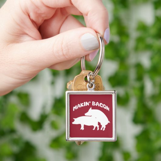 Porte-clés Drôle nouveauté bacon porte - clé (main)