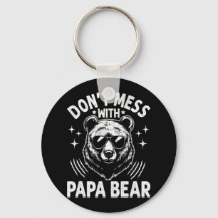 Porte-clés Drôle Papa Bear Don&#; t Mess With Papa Bear Drôle