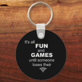 Porte-clés Drôle Perdre Internet WiFi (Recto)