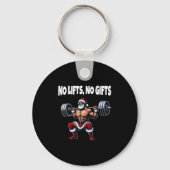 Porte-clés Drôle Père Noël Gym Lifting Swole Père Noël mauvai (Recto)
