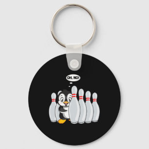 Porte-clés Drôle Pin De Bowling Cute Penguin Pour Bowling Lov