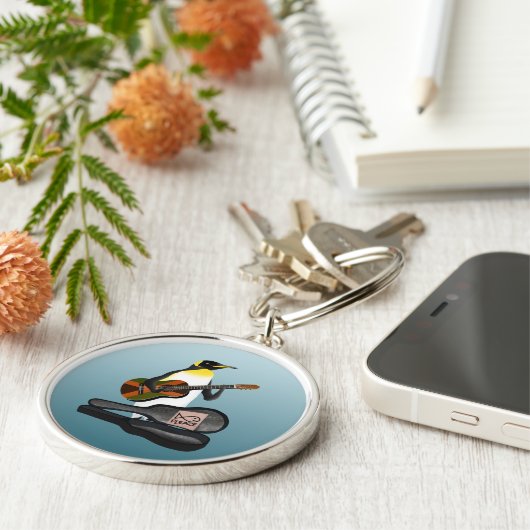 Porte-clés Drôle Pingouin Occupé (Côté)