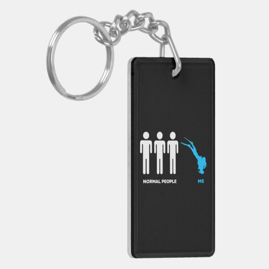 Porte-clés Drôle Plongée Plongée Plongée Plongée Plongée Plon (Devant gauche)