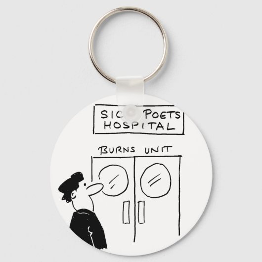 Porte-clés Drôle Poet Hospital Cartoon (Recto)