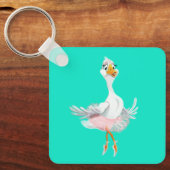 Porte-clés Drôle Porte - clé avec Ballerina Duck - Vos Couleu (Recto)
