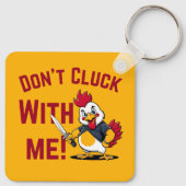 Porte-clés Drôle Poulet - N'étouffez pas avec moi (Dos)