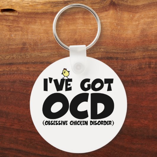 Porte-clés Drôle poulet OCD (Recto)