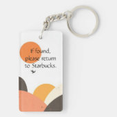 Porte-clés drôle pour amateur de café (Dos)