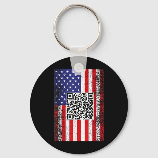 Porte-clés Drôle président Qr Trump Code Danse (Recto)