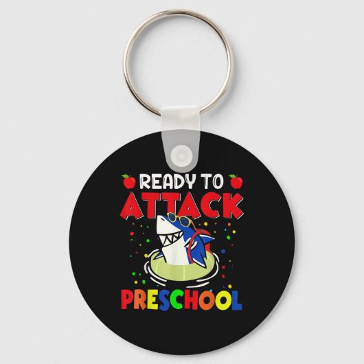 Porte-clés Drôle Prêt à Attaquer École Maternelle Enseignant  (Recto)