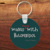 Porte-clés Drôle Psych Infirmière Cadfts (Recto)