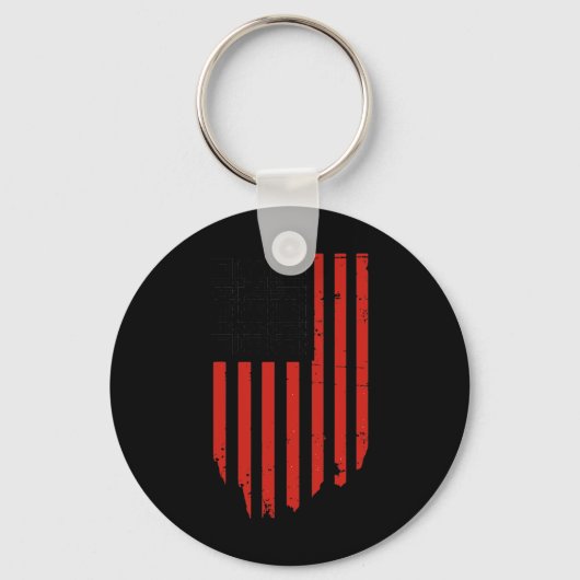 Porte-clés Drôle Qr Trump Danser Code Danse Rouge Et Blanc (Recto)