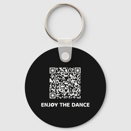 Porte-clés Drôle Qr Trump Danser Code interactif (Recto)