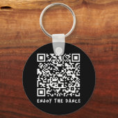 Porte-clés Drôle Qr Trump Danser Code interactif _1 (Recto)