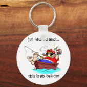 Porte-clés Drôle retraite de pêche (Recto)