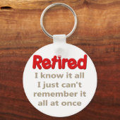 Porte-clés Drôle retraite dit (Recto)