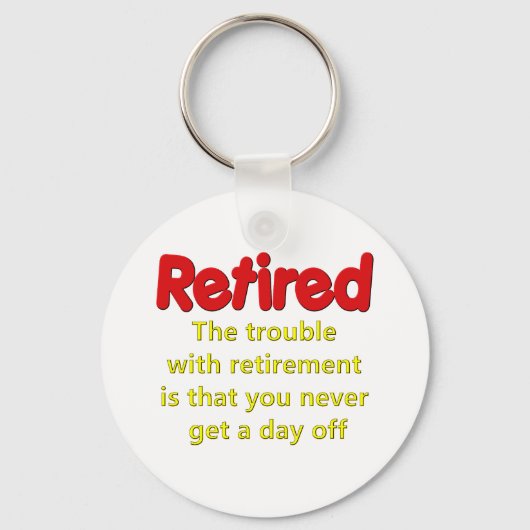 Porte-clés Drôle retraite dit (Recto)