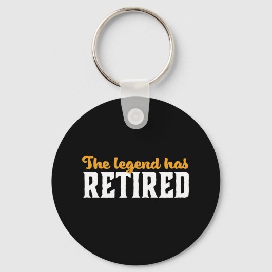 Porte-clés Drôle Retraité La Légende A Retraité (Recto)