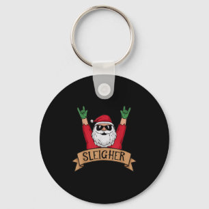 Porte-clés Drôle Rocher N Roll Santa Claus Noël