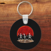 Porte-clés Drôle Rocker Skeleton Roche Main Sur Costume Hallo (Recto)