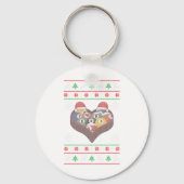 Porte-clés Drôle Santa Claus Ball Pool Joueur laid Noël (Recto)