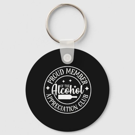 Porte-clés Drôle Sarcasme Boire Alcool Choquant (Recto)